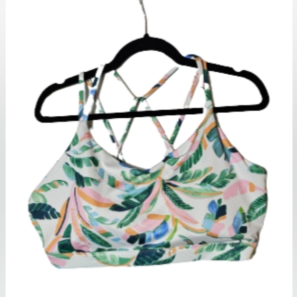 Old Navy Tropical Sports Bra with Removeable Cups Plus Sized Women's 2X NWT - Picture 1 of 7